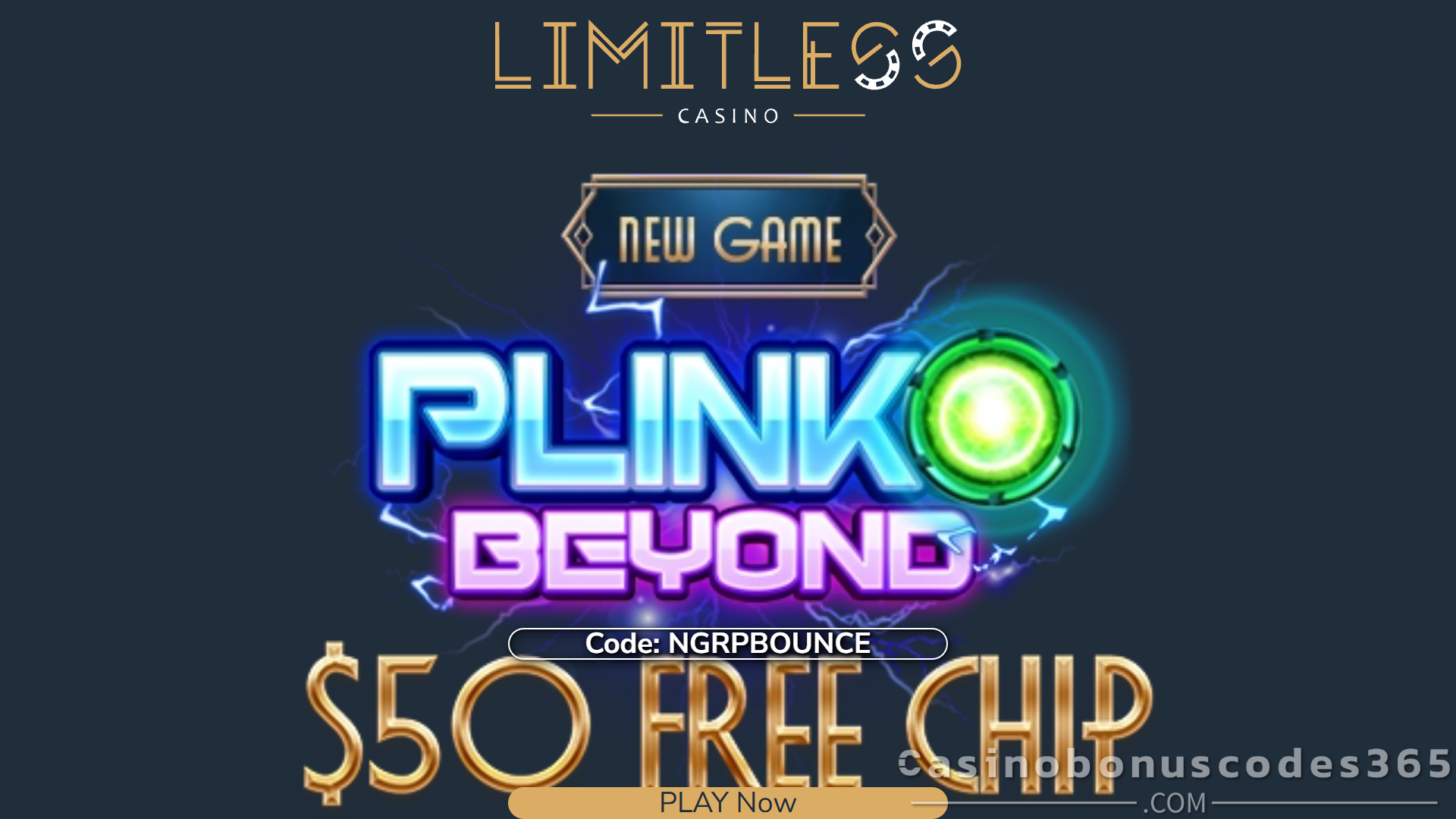 Limitless Casino $50 Free Chip on Plinko Beyond