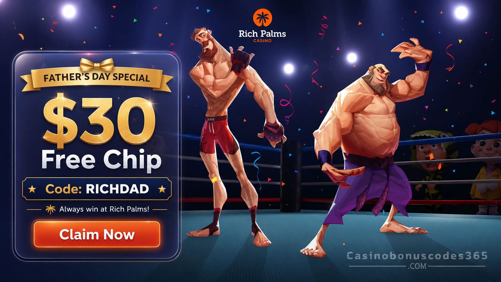 Rich Palms Casino $30 Father's Day Free Chip