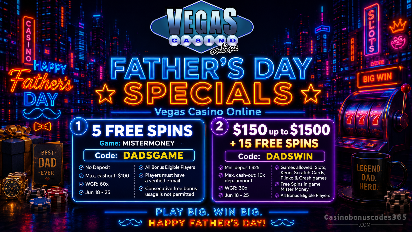 Vegas Casino Online 5 no-deposit FREE Spins