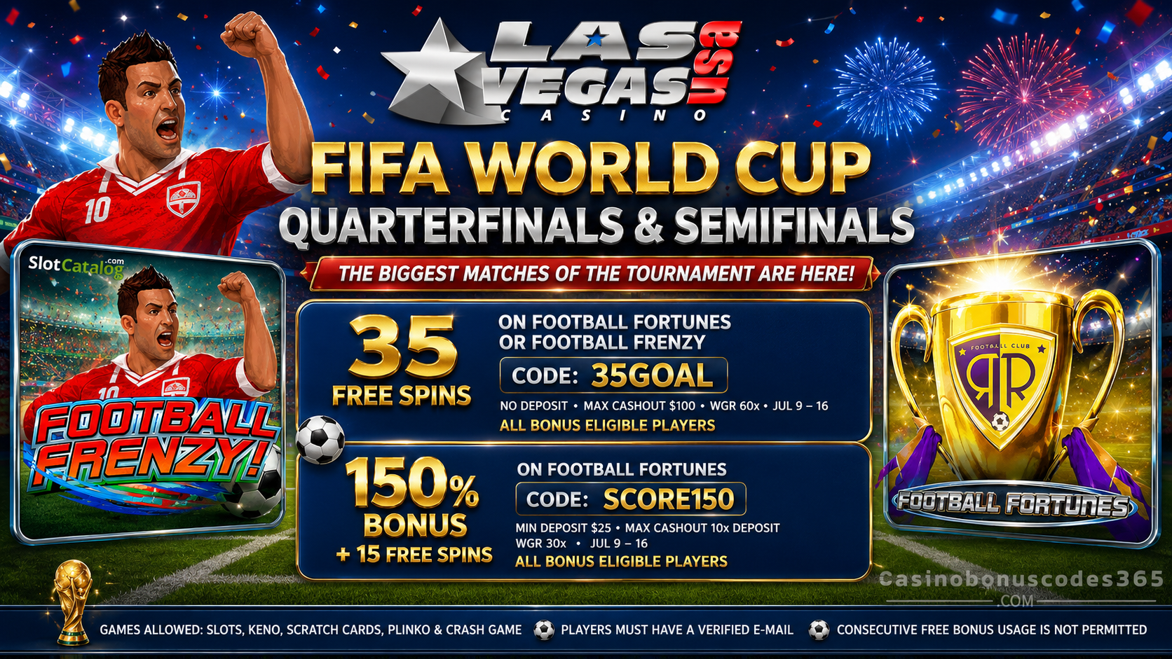 Las Vegas USA Bonus Offer – 35 no-deposit FREE Spins