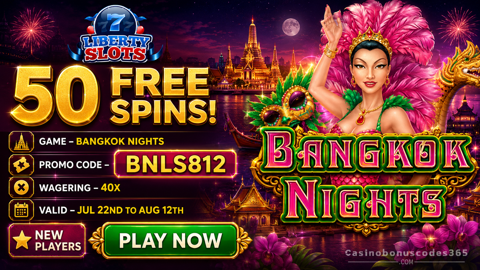 Liberty Slots 50 FREE Spins