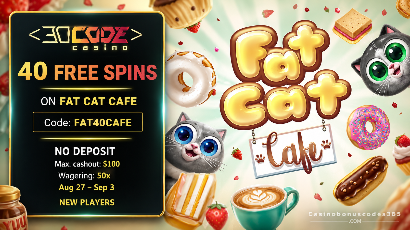 Decode Casino Bonus Offer – 40 no-deposit FREE Spins