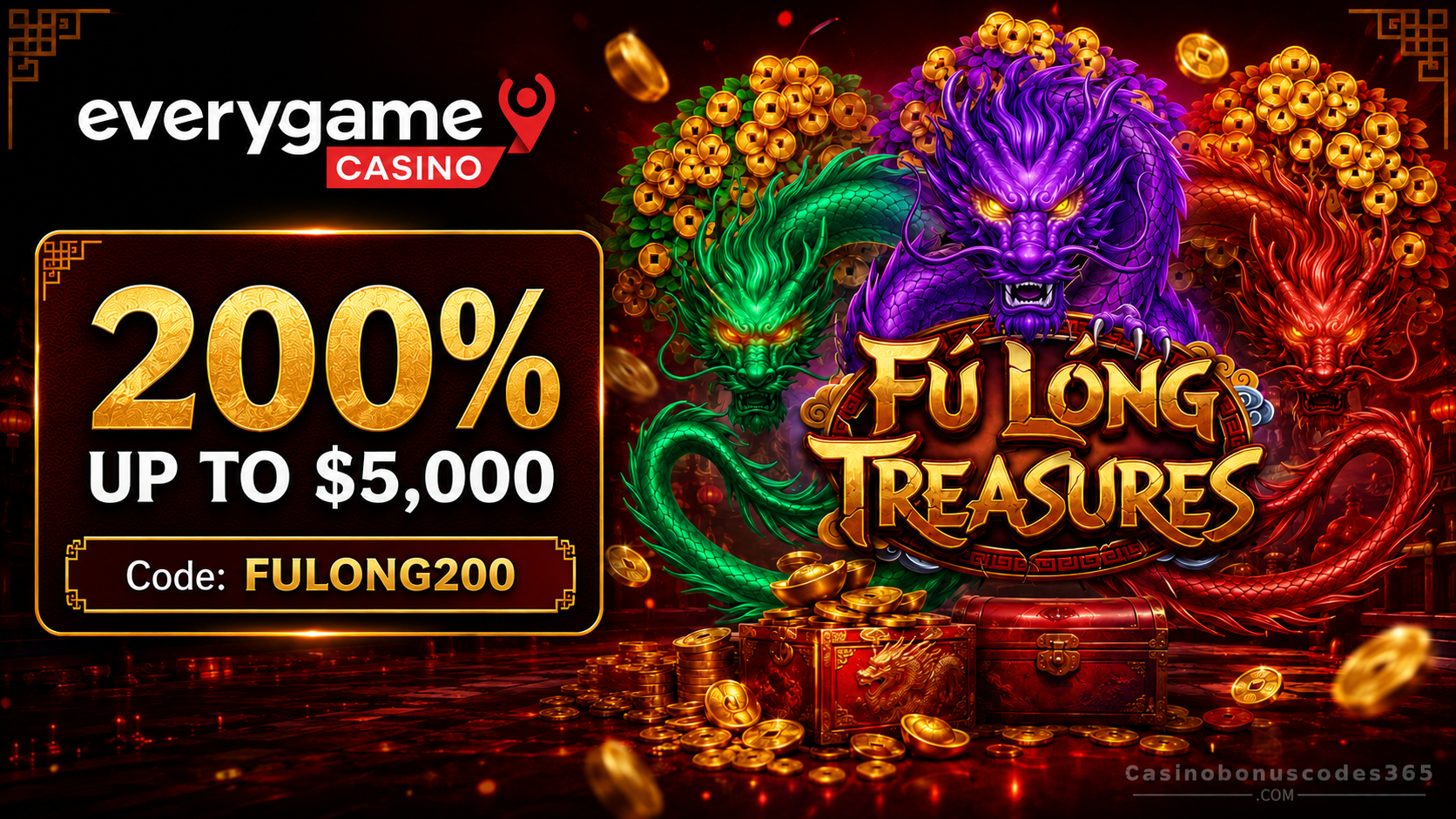 Everygame Casino Red 200% Bonus up to $5,000
