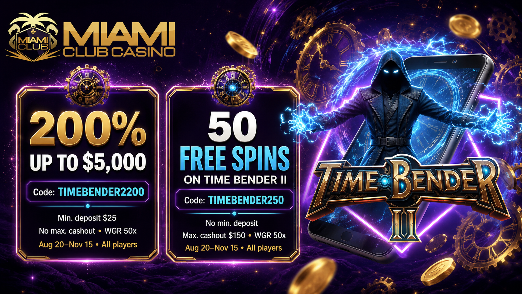 Miami Club Bonus Offer – 200% up to $5,000