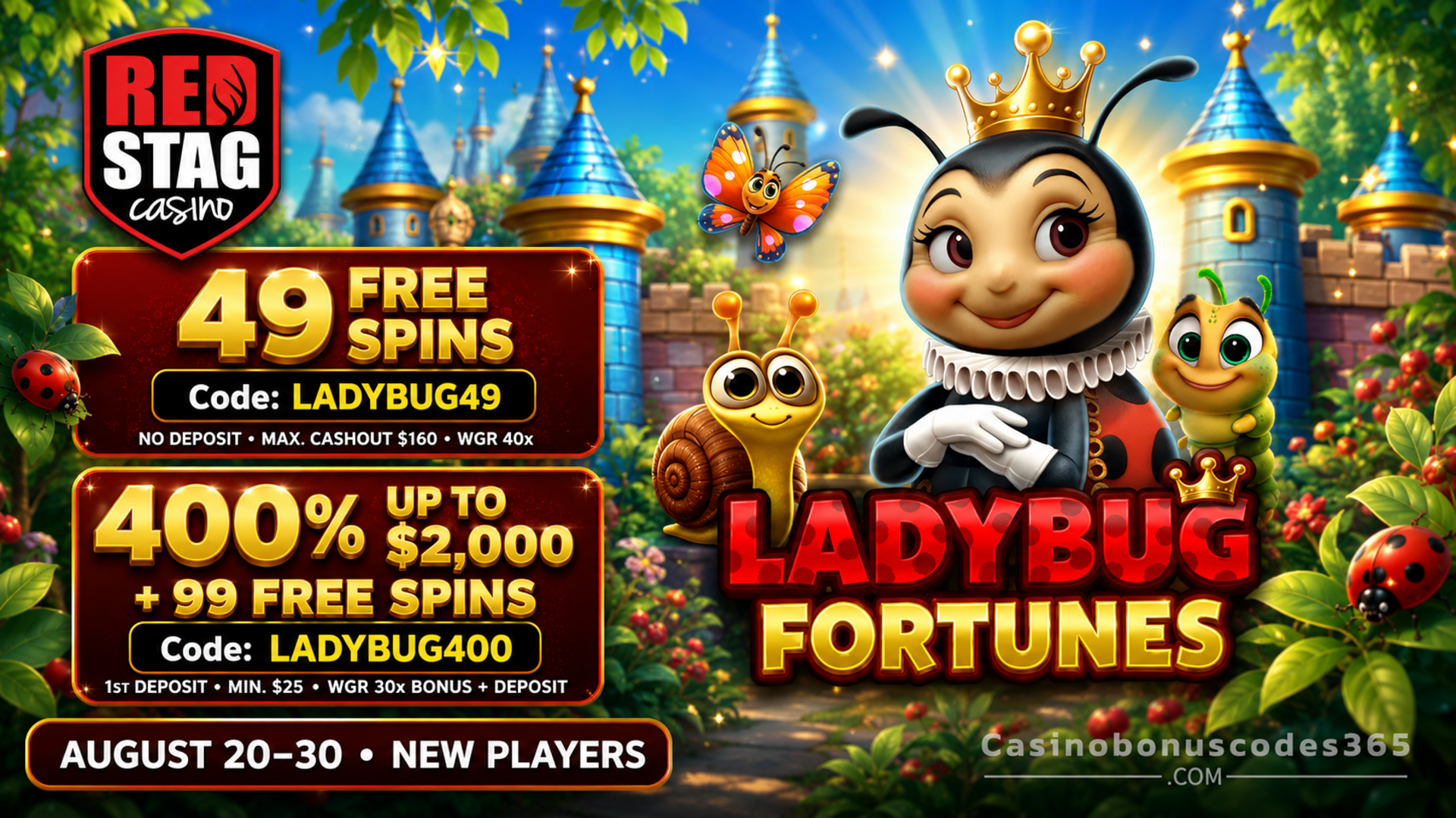 Red Stag Bonus Offer – 49 no-deposit FREE Spins