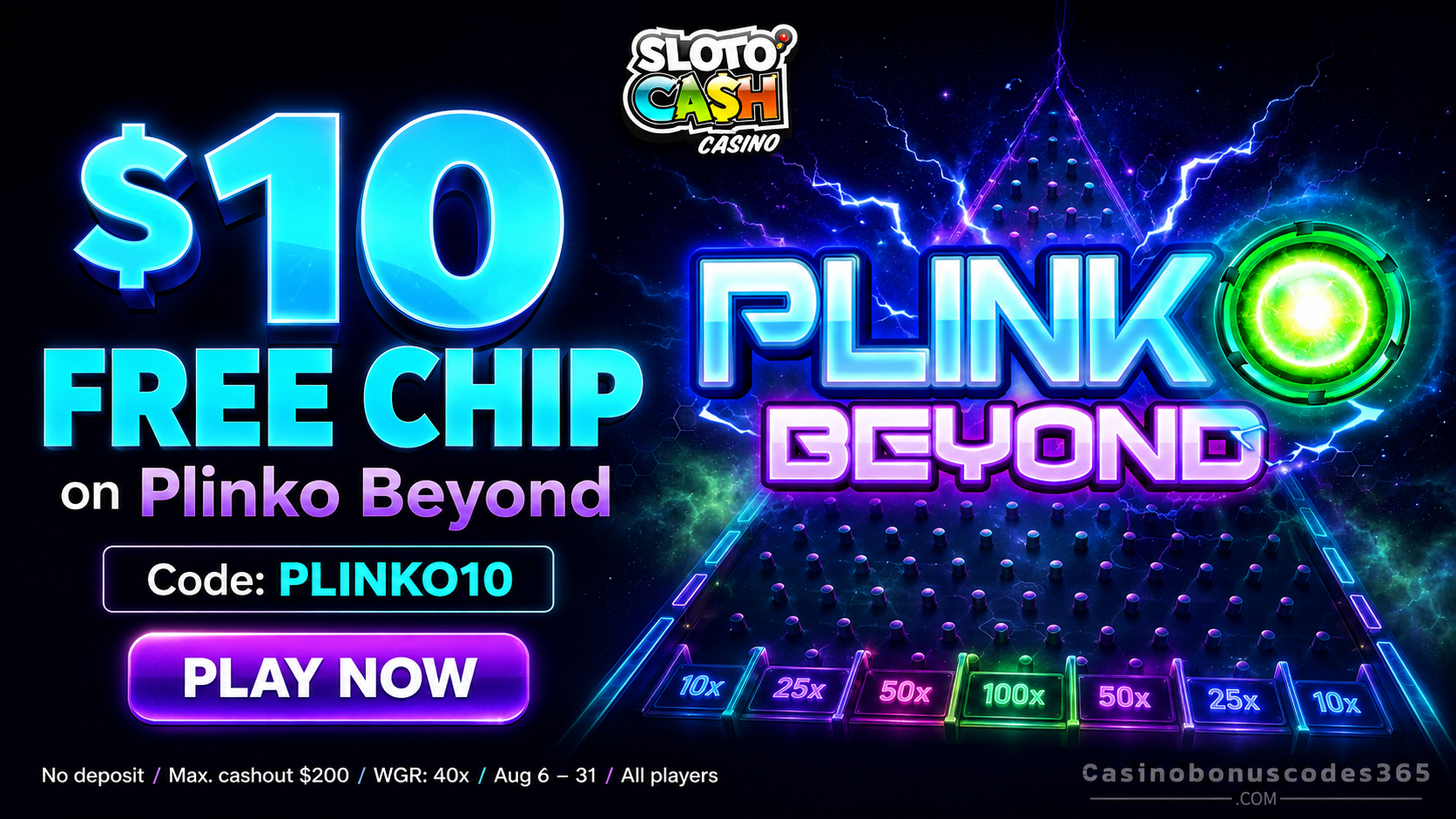SlotoCash Bonus Offer – $10 no-deposit free chip