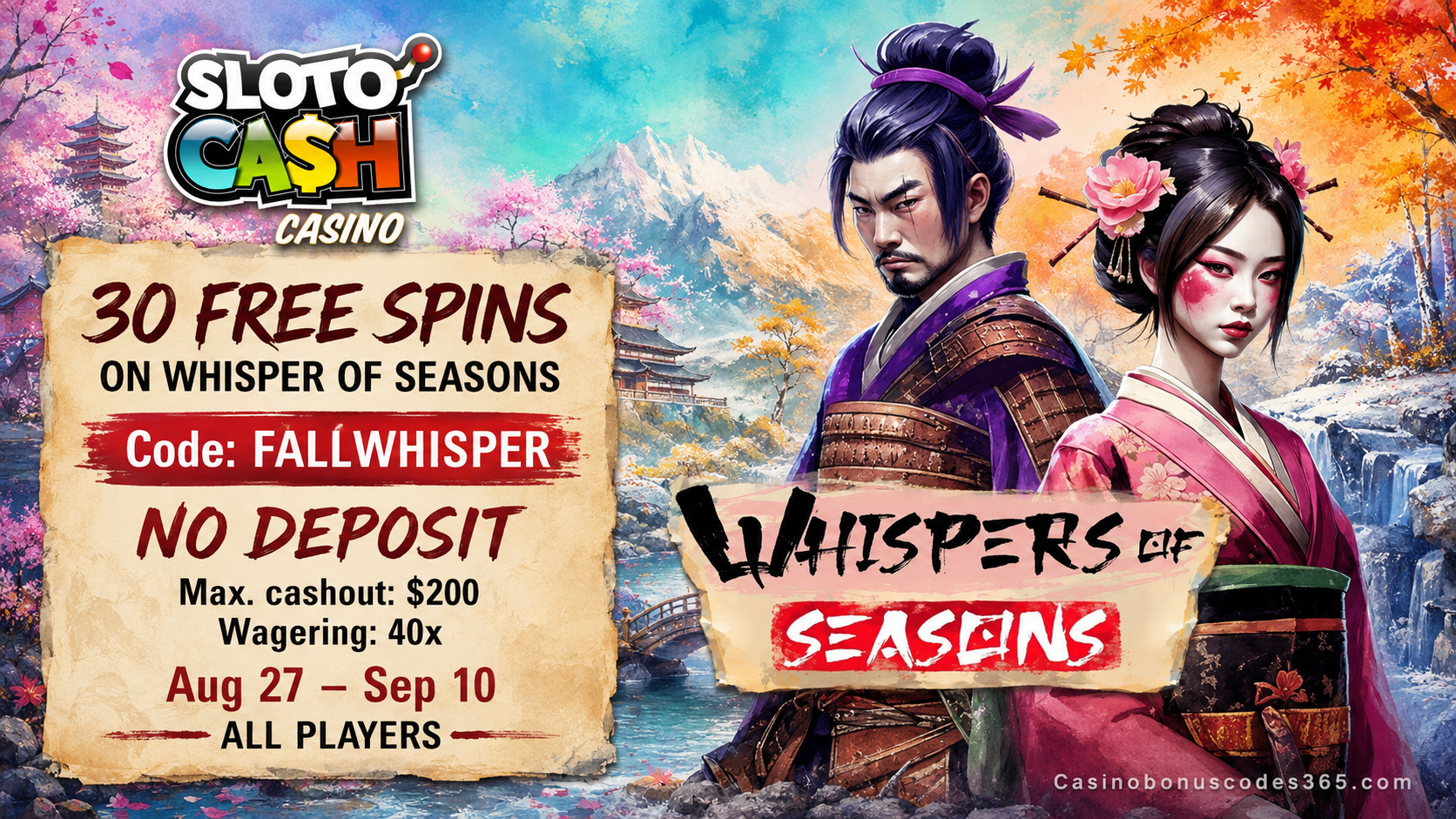SlotoCash Bonus Offer – 30 no-deposit FREE Spins