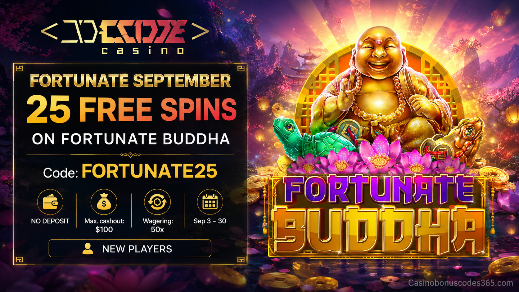 Decode Casino Bonus Offer – 25 no-deposit FREE Spins