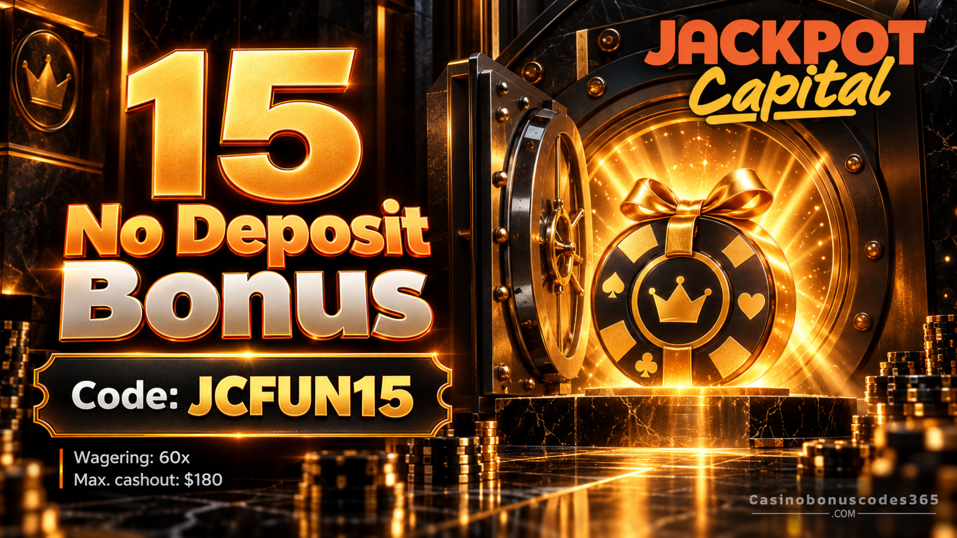 Jackpot Capital Casino 15 No Deposit Bonus