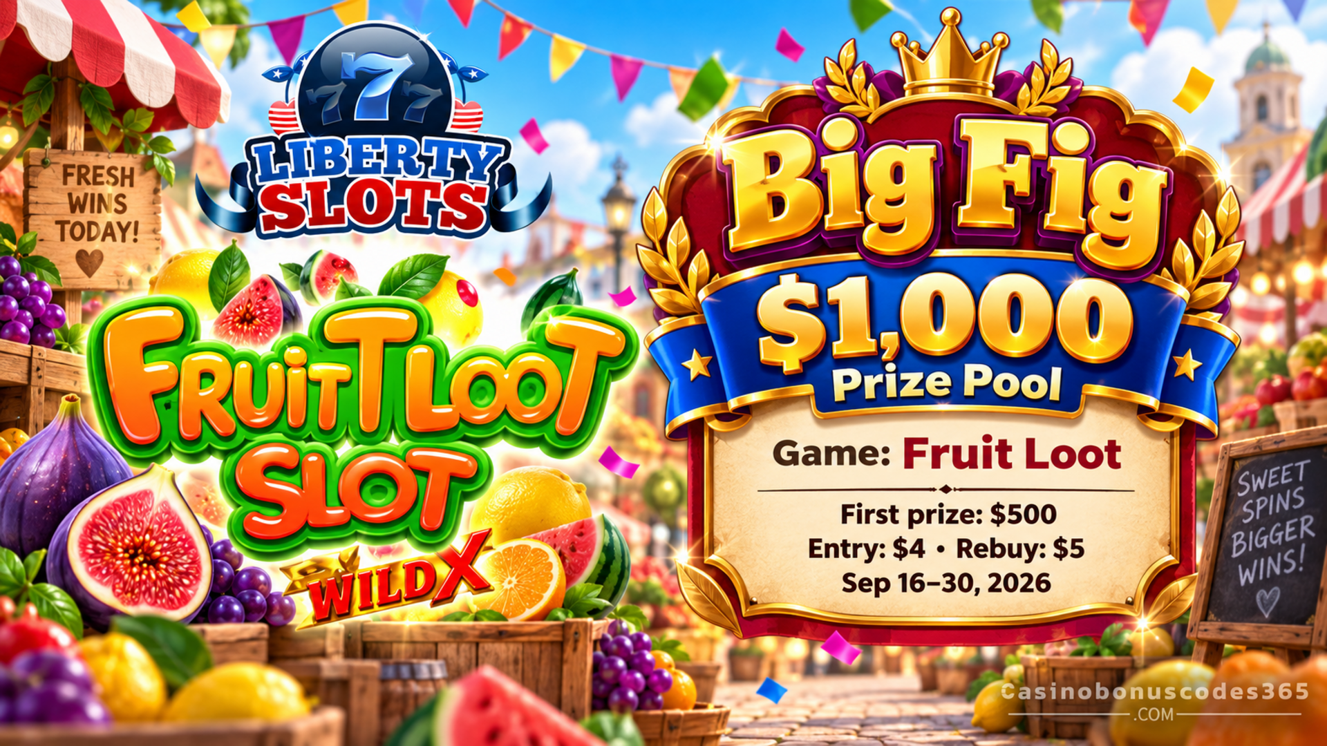Liberty Slots Big Fig $1,000 Tournament