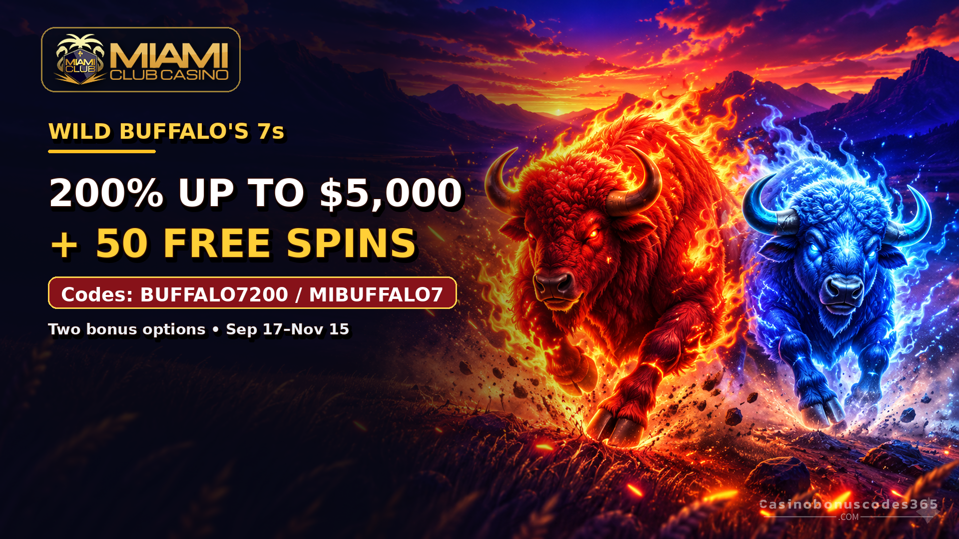 Miami Club 200% up to $5,000 + 50 FREE Spins