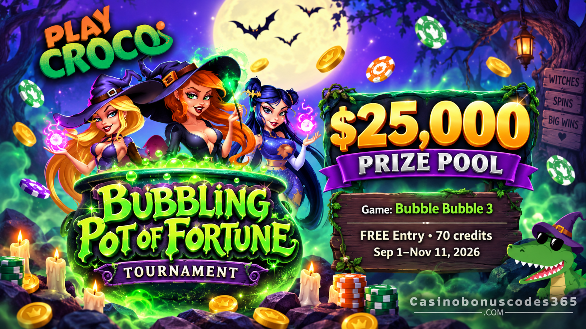 PlayCroco Bubbling Pot of Fortune $25,000 Tournament