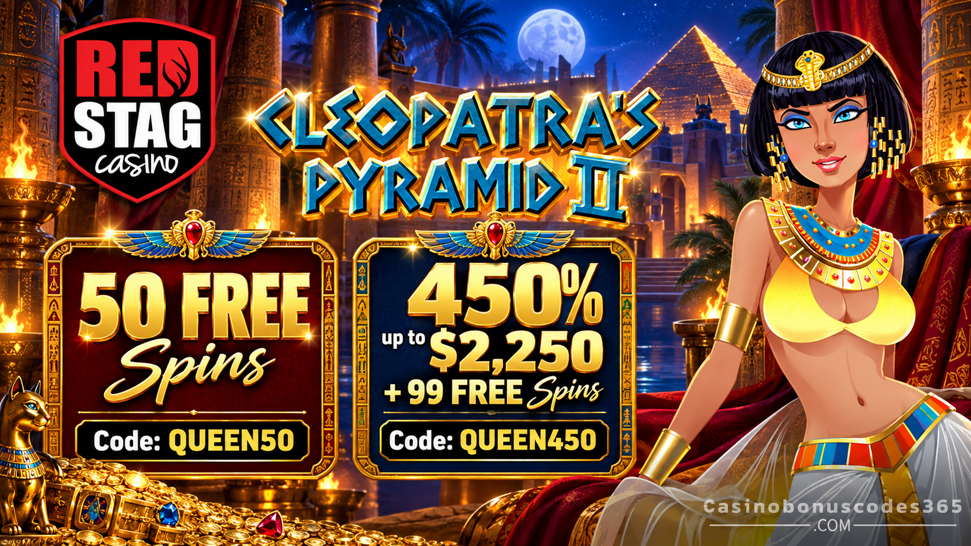 Red Stag Bonus Offer – 50 no-deposit FREE Spins