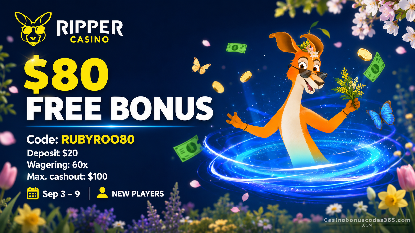 Ripper Casino Bonus Offer – $80 free bonus