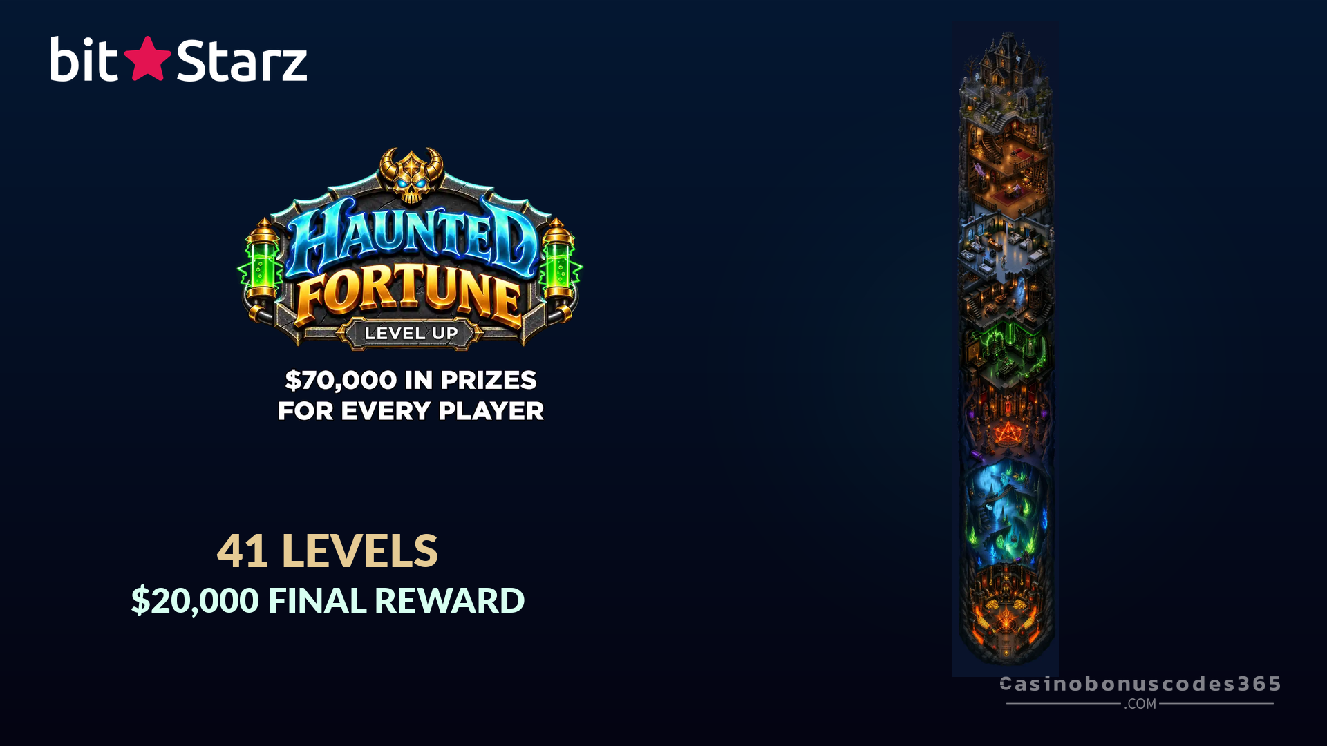 BitStarz Haunted Fortune: 41 Levels and a $20,000 Final Reward