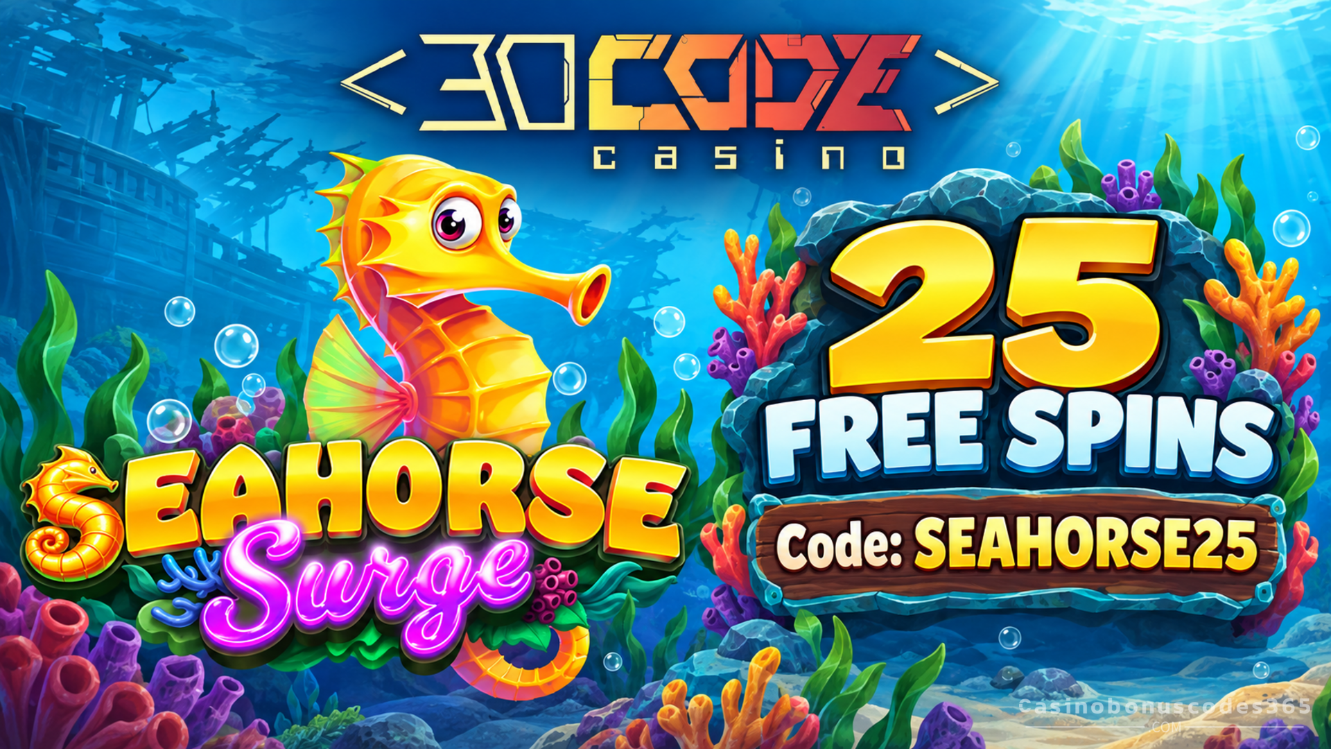 Decode Casino 25 no-deposit FREE Spins