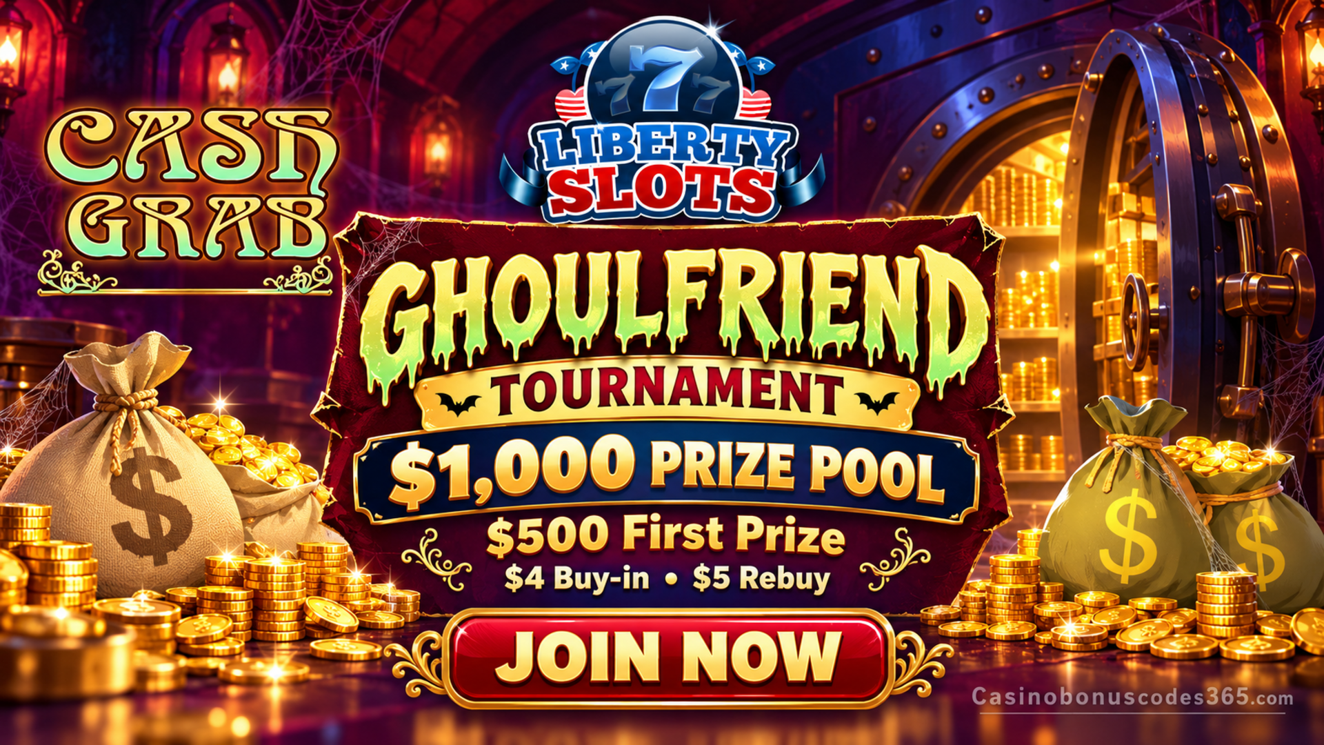 Liberty Slots Ghoulfriend Tournament: $1,000 in Prizes