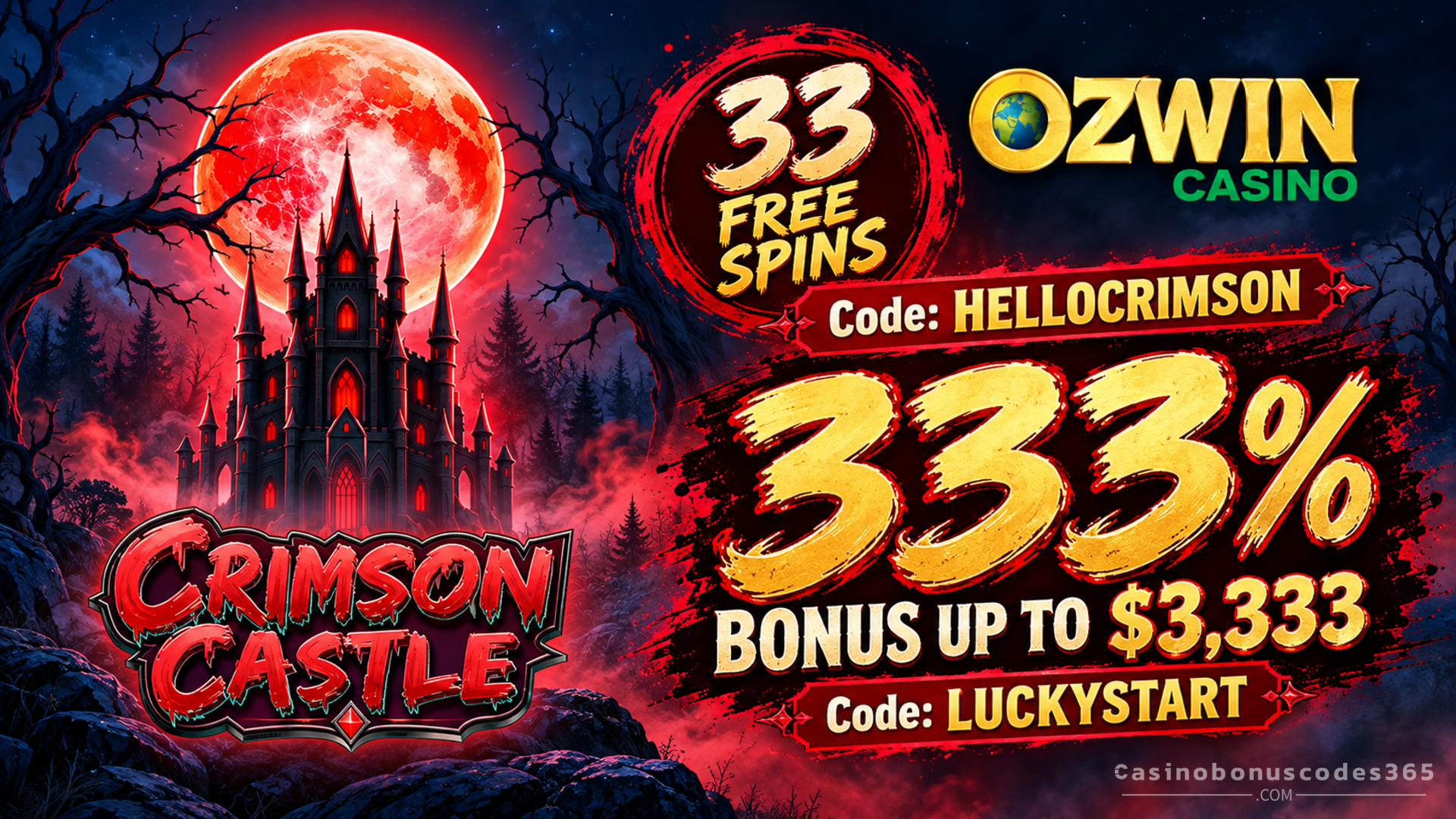 Ozwin 33 no-deposit FREE Spins