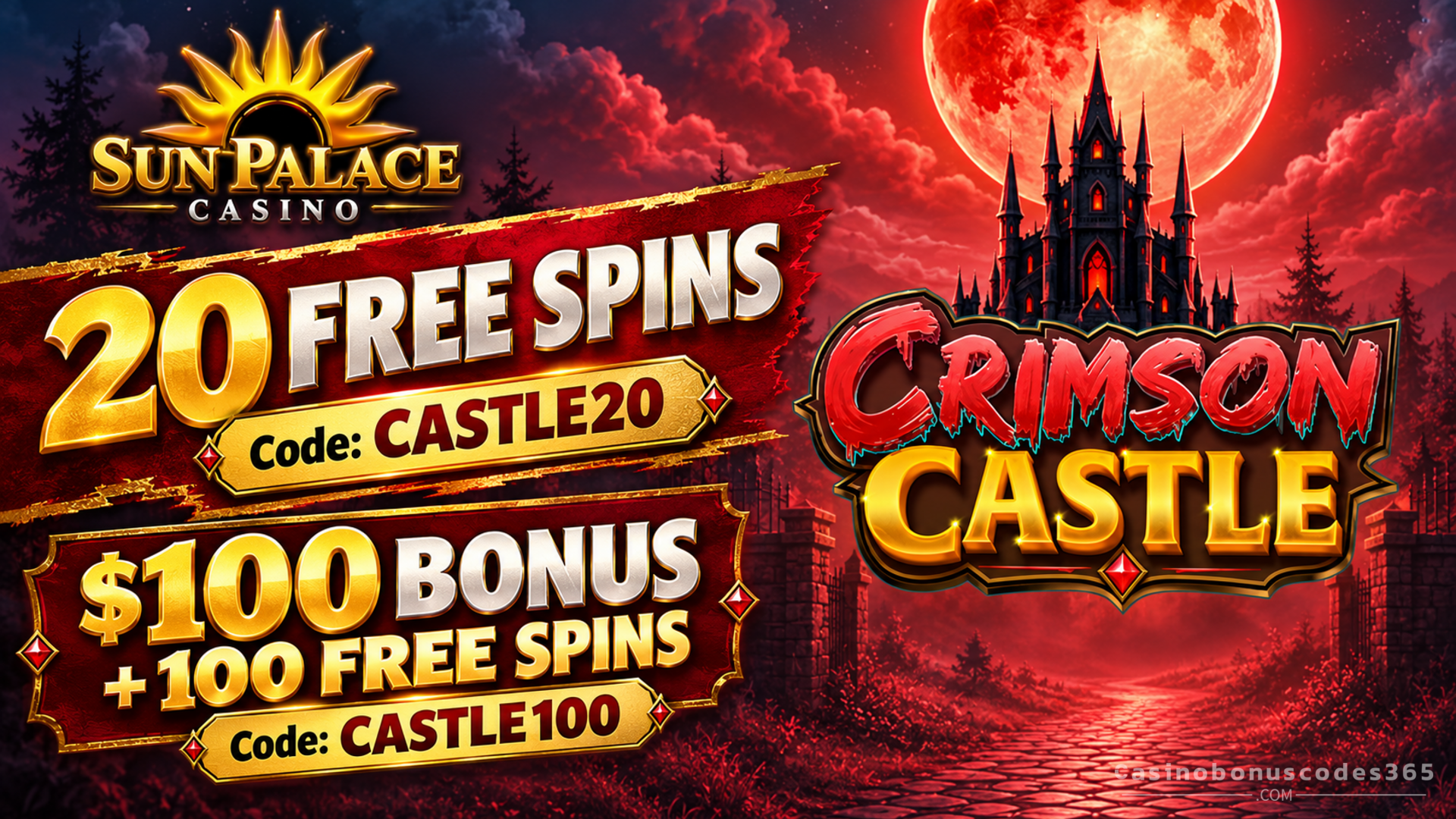 Sun Palace 20 no-deposit FREE Spins
